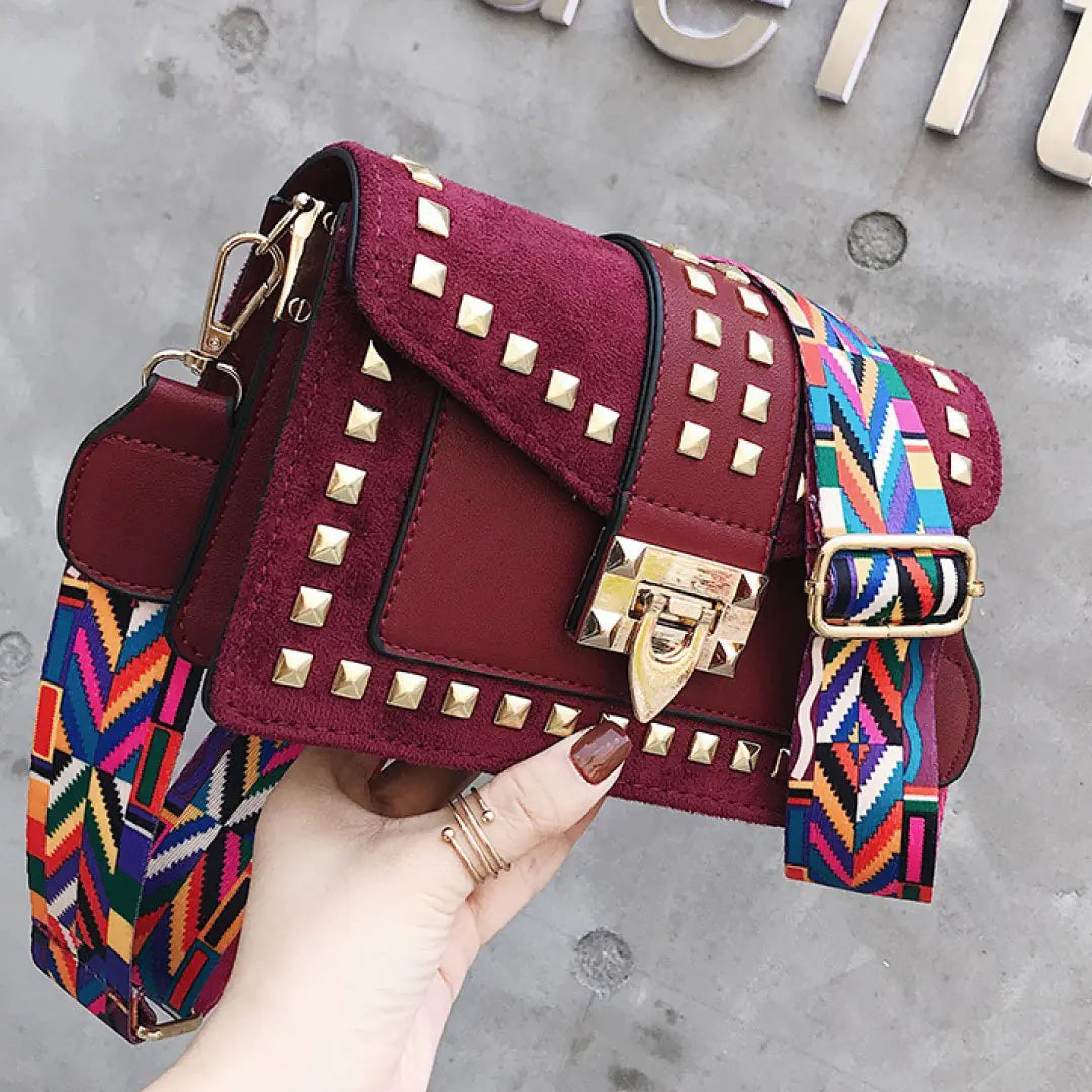 Betty Shoulder Bag -Velvet Finish